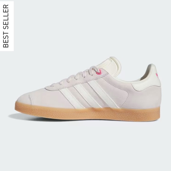 NWT Adidas Gazelle Valentine’s Putty Mauve Ivory Pink Sneakers Sz Women’s 7.5 - Picture 5 of 15